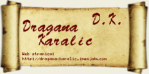 Dragana Karalić vizit kartica